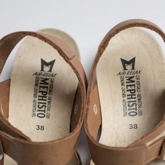 Mephisto Lissandra NEW Supportive  Wedge Sandal Women’s Size 38 EU SOFT‑AIR Cork - Picture 11 of 13